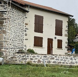 Façadier rénovation façade joints de pierre et crépi à Frugerès-les-Mines